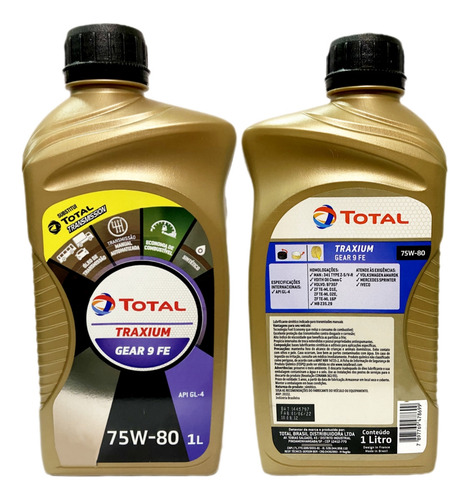 Óleo 75w80 Gl4 Sintetico Total Oleo Câmbio Powershift