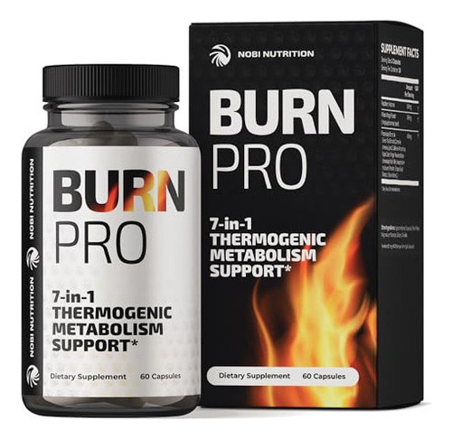 Nobi Nutrition Burn Pro Suplemento De Apoyo Termogénico 7 E