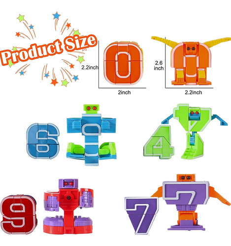 Liberty Importa 15 Pcs Número De Robots Conjunto De Juguetes