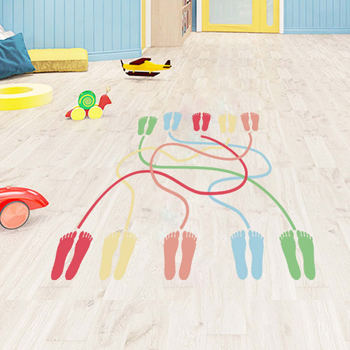 Juego Infantil T Preschool Same Color Foot Connecting 4863 Color Multicolor