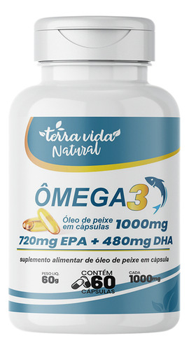 Ômega 3 De 1000mg Epa + Dha Da Terra Vida Natural