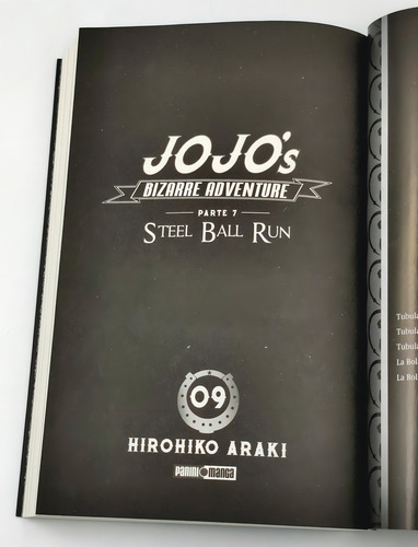 Jojo's Bizarre Parte 7 Steel Ball Run N. 9