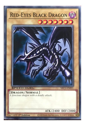 Red Eyes Black Dragon Común Sd Yu-gi-oh! Original Konami