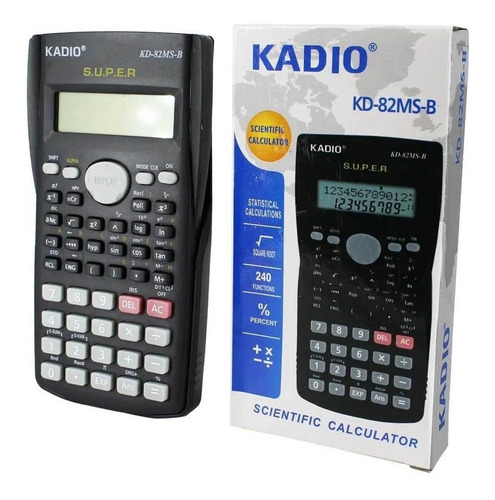 Imagen 3 de 10 de Calculadora Cientíica Kadio Kd-82ms 240 Funciones A Pilas