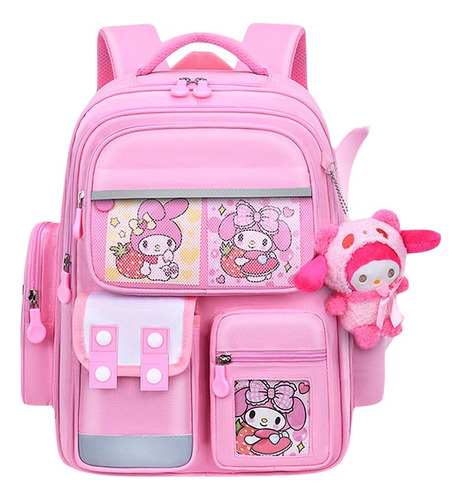 Mochila Escolar Para Niñas De Sanrio Kuromi Primary School