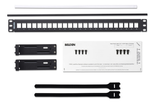 Patch Panel Modular Belden Ax103114 Cat6/6a 24espacios 1ur