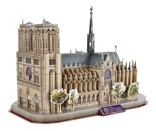 Imagen 5 de 6 de Puzzle 3d Catedral De Notre Dame De Paris Original Natgeo