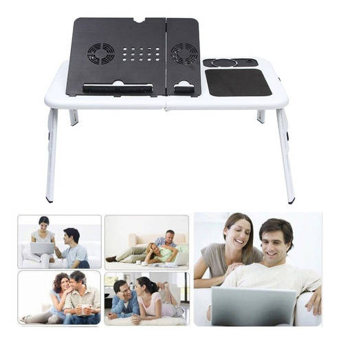 Mesa Para Notebook Plegable Ld09 Con Cooler Y Usb Evsrt