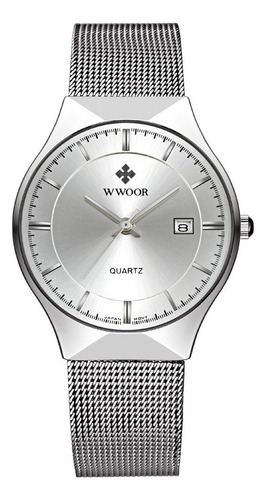 Reloj De Cuarzo Wwoor 8016, Sencillo Y Moderno