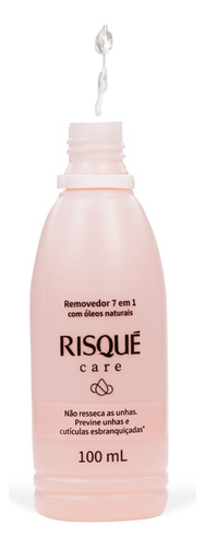 Kit 3 Removedor Esmalte Risqué Care 7 Em 1 Sem Acetona 100ml