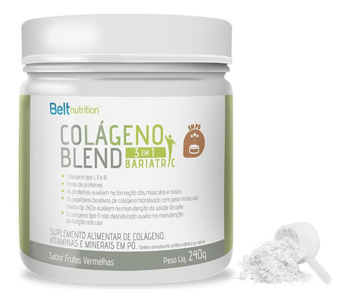 Belt Colágeno Blend Bariatric Frutas Vermelhas