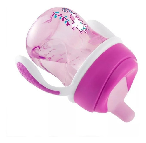 Taza de entrenamiento infantil Training Cup de más de 6 m, Chicco, 200 ml, color rosa