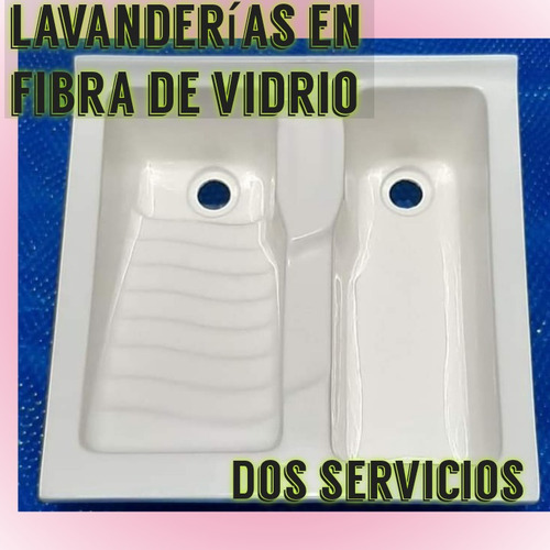 Lavanderías De Dos Servicios En Fibra De Vidrio