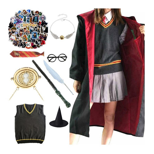 Harry Potter Hermione Capa Mágica Cosplay Suéter Chaleco Cn