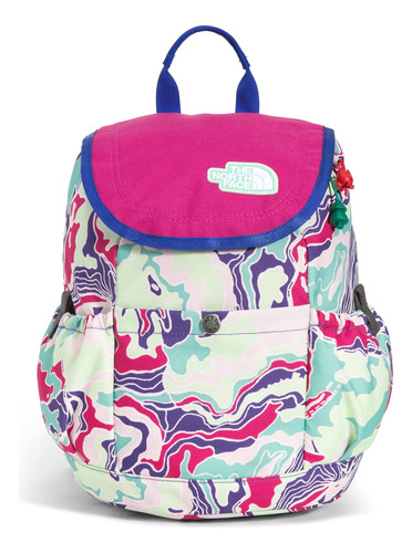 Mochila Infantil C Estampado De Marmol Multicolor-blanco