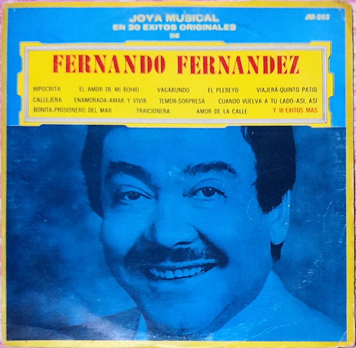 Fernando Fernandez Albúm Disco De Vinilo 30 Exitos 1978