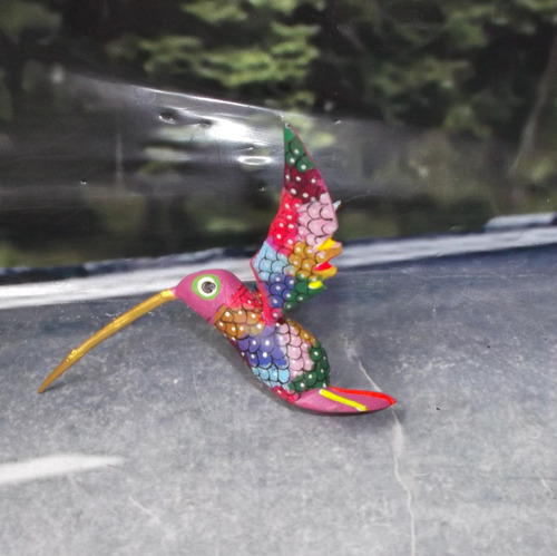 Bonito Colibri Alebrije De Madera Oaxaca Magia Mexica