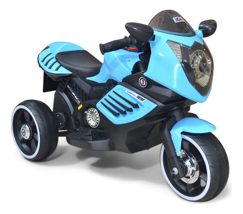 Moto Electrica Montables Niños Trimoto Deportiva 2.5km/h Luz Color Azul