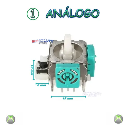 1 Joystick Repuestos Análogos Palancas Para Control Xbox 360
