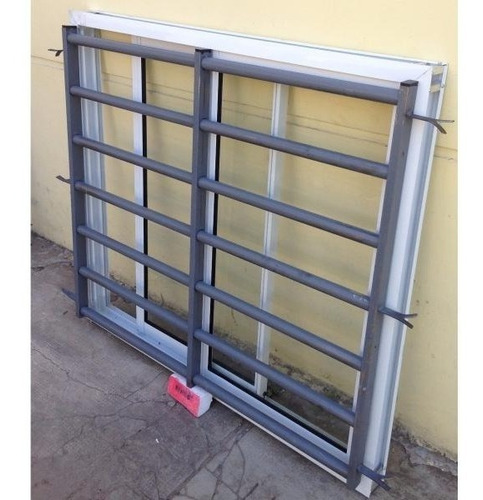 Reja Tubo Horizontal Reforzada Seguridad Para Ventana 100x110 Dentro De Mocheta Tubo De 1.2mm