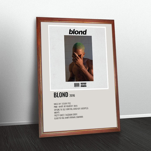 Frank Ocean Poster Album Blond En Cuadro 