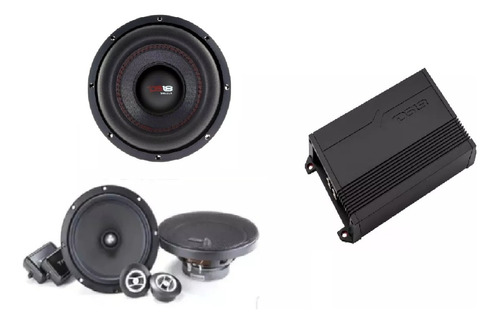 Paquete Focal Amplificador G1000.4d+set De Medios+ Woofer