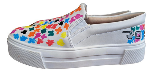 Zapatillas Sua Cia Pintadas A Mano. Diseño Exclusivo