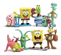 Comprar Kit 8 Mini Bonecos Bob Esponja Patrick Sandy Lula Molusco 