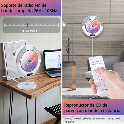 Reproductor De Cd Radio Mp3 Bluetooth