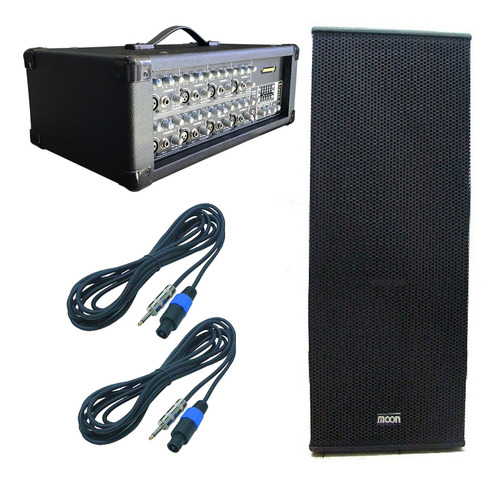 Imagen 1 de 10 de Combo Sonido Consola Potenciada Sunset Usb Cajas 8 Microfono
