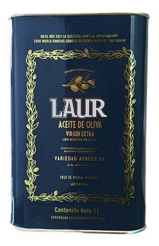 Aceite De Oliva Extra Virgen Laur Cruz De Piedra 1 Litro