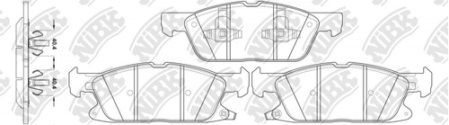 Pastillas Delanteras Para Fusion 2.0 - 2.5 2017 - 2019 Nibk