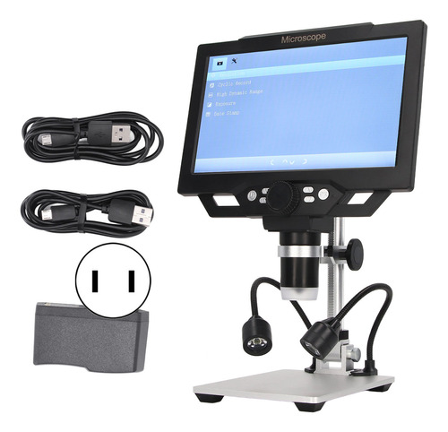 Microscopio Usb Digital 12mp 1600x 9 Pulgadas Con Pantalla A
