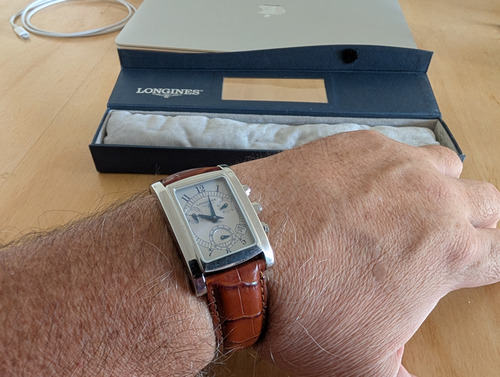 Reloj Longines Dolce Vita Marrón Azul Acero Blanco (Usado)