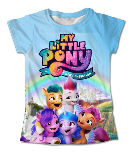 Playera Niña Unicornio My Little Pony Full Print Moda 