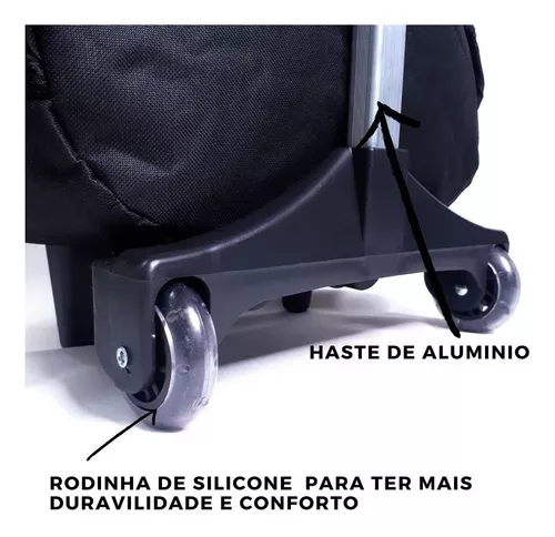 Kit Mochila Masculina Infantil Roblox Rodinha F5 Premium