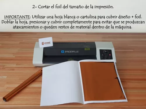 Cómo aplicar transfer foil en papel con una plastificadora 