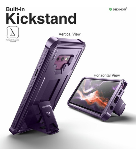 Dexnor Funda Para Samsung Galaxy Note 9 With Mica Bracket