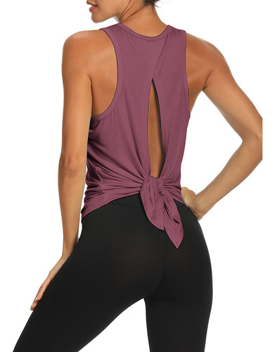 Bestisun - Camiseta De Tirantes Para Mujer Con Espalda Abier