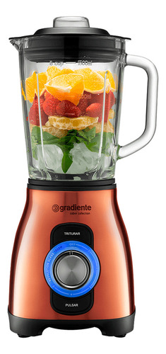 Kit Cozinha Liquidificador + Mixer E Cafeteira Gradiente Cor Cobre 220v