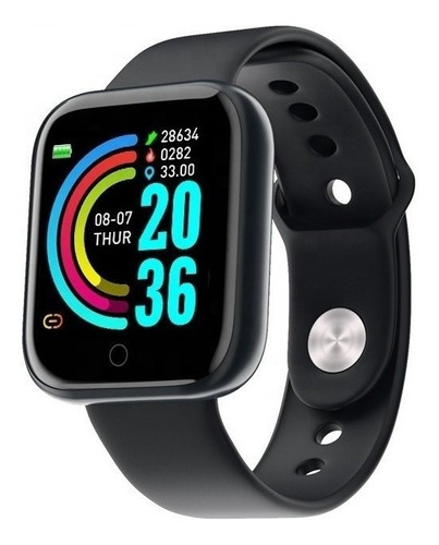 Relógio Smartwatch Para Android Ios D20 Bluetooth Usb Cor da caixa Preto Cor da pulseira Preto Cor do bisel Preto