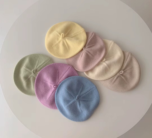 Boina Francesa Para Bebês - Tricotada / Confortável