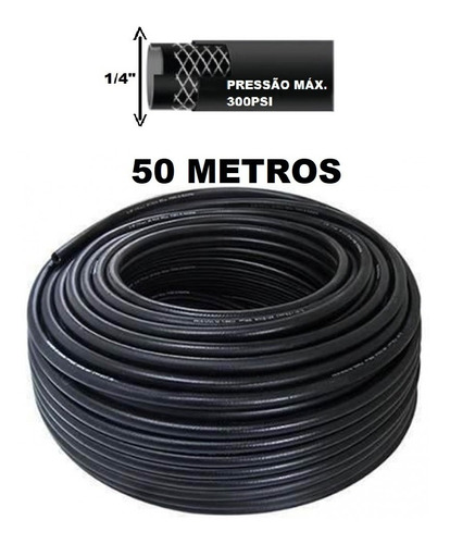 50 Metros Mangueira De Ar Para Compressor 1/4pol 300psi