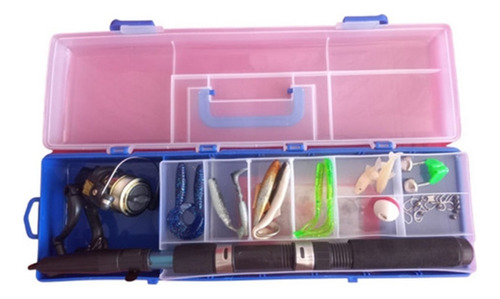 Kit De Pescar 31 Piezas Caja De Pesca  Con Caña Y Accesorios