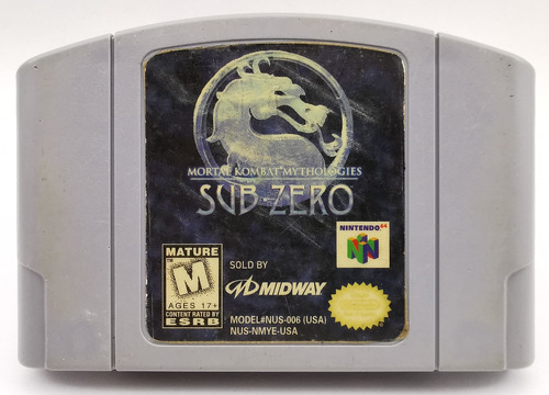 Mortal Kombat Mythologies Sub-zero N64 Nintendo  R G Gallery