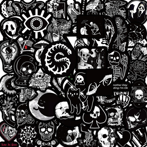Adesivos Horror Skull Para Crianças Em Adesivos