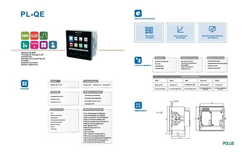 Analisador De Energia Trifásico C/ethernet Tcp/ip + Relátori