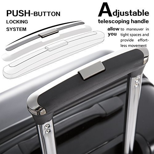 Maleta De Viaje 20 Pulgadas Con Ruedas Carcasa De Abs Azul