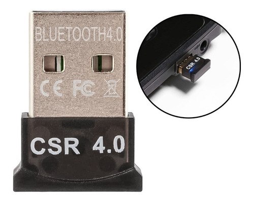 Adaptador Dongle Bluetooth Usb 4.0 Audio Celular - Apa