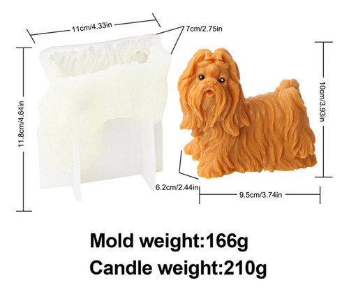 Perro Resina Moldes Silicona Molde De Silicona Shih Tzu T